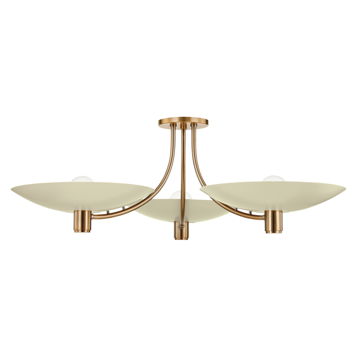 ##Antique Hardware## Wolfe Semi Flush