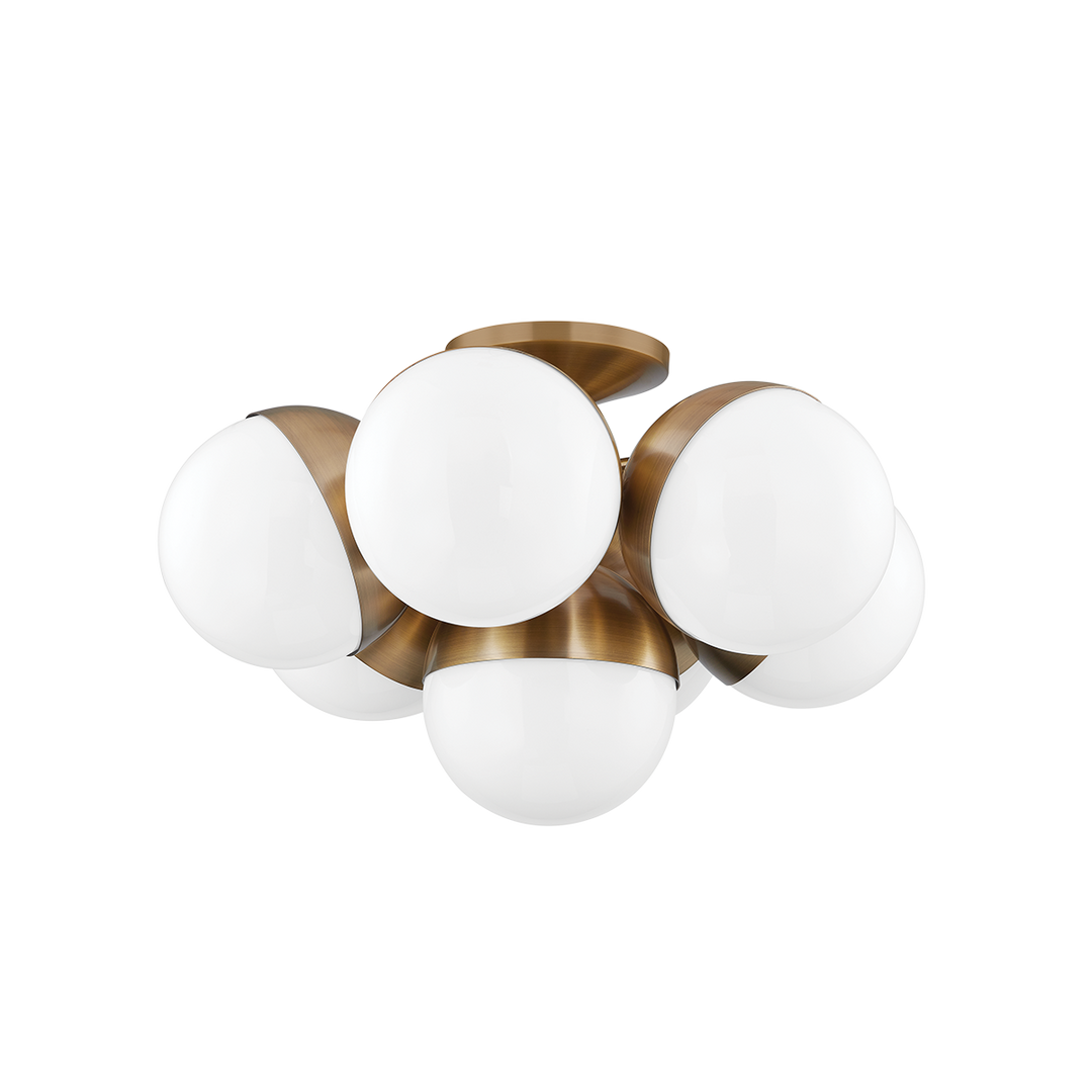 ##Antique Hardware## Cupertino Semi Flush