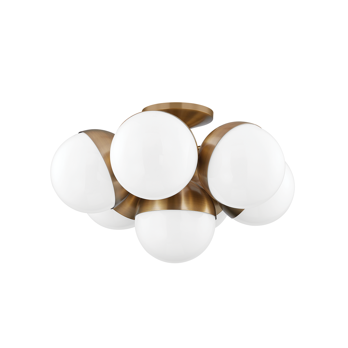 ##Antique Hardware## Cupertino Semi Flush