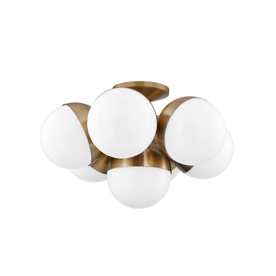 ##Antique Hardware## Cupertino Semi Flush