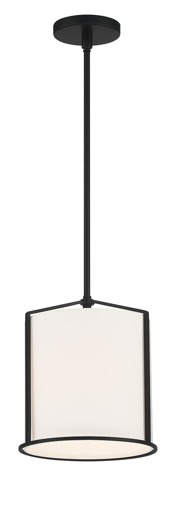 ##Antique Hardware## Carlyn 1 Light Black Mini Pendant