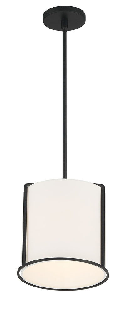 ##Antique Hardware## Carlyn 1 Light Black Mini Pendant