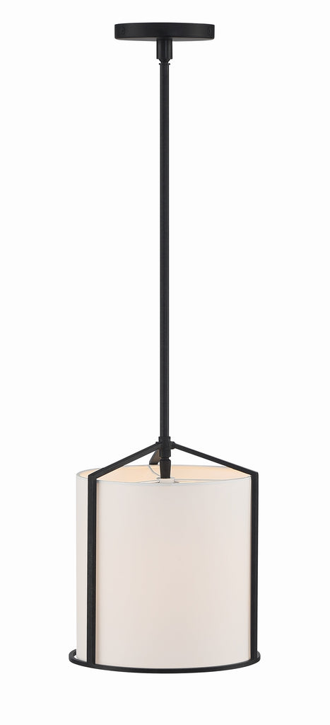 ##Antique Hardware## Carlyn 1 Light Black Mini Pendant