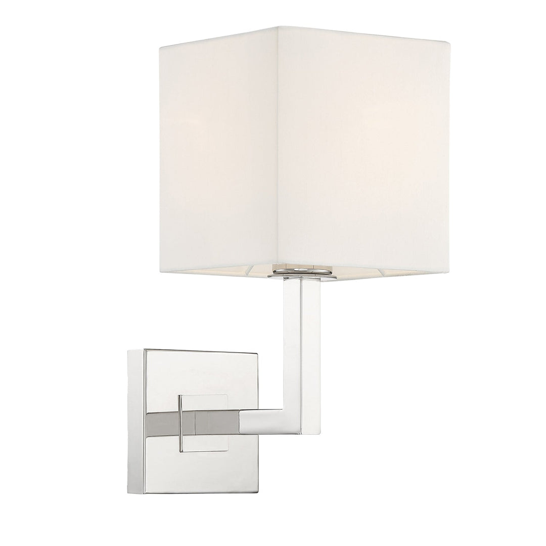 ##Antique Hardware## Chatham 1 Light Polished Nickel Sconce