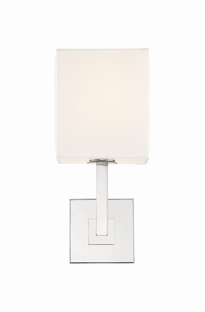 ##Antique Hardware## Chatham 1 Light Polished Nickel Sconce