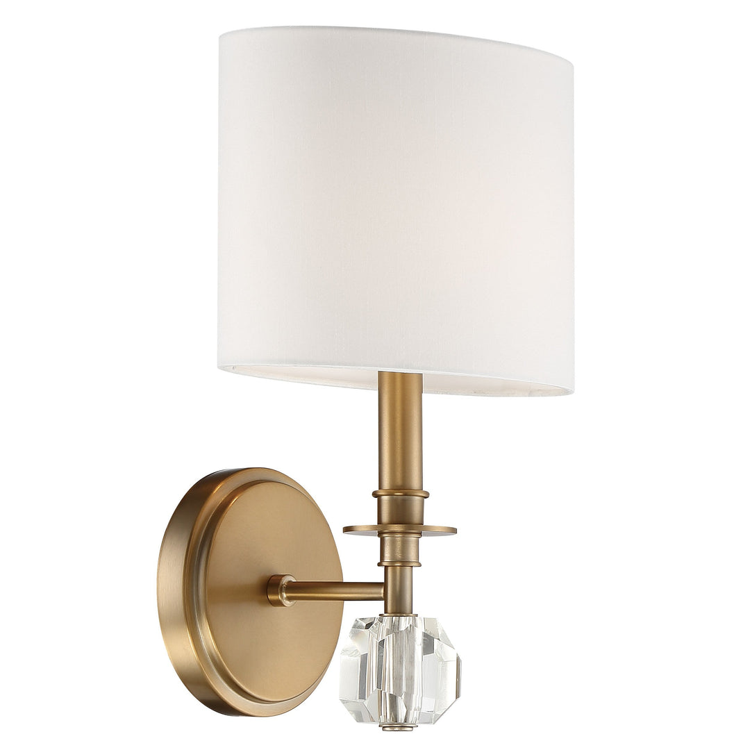 ##Antique Hardware## Chimes 1 Light Aged Brass Sconce