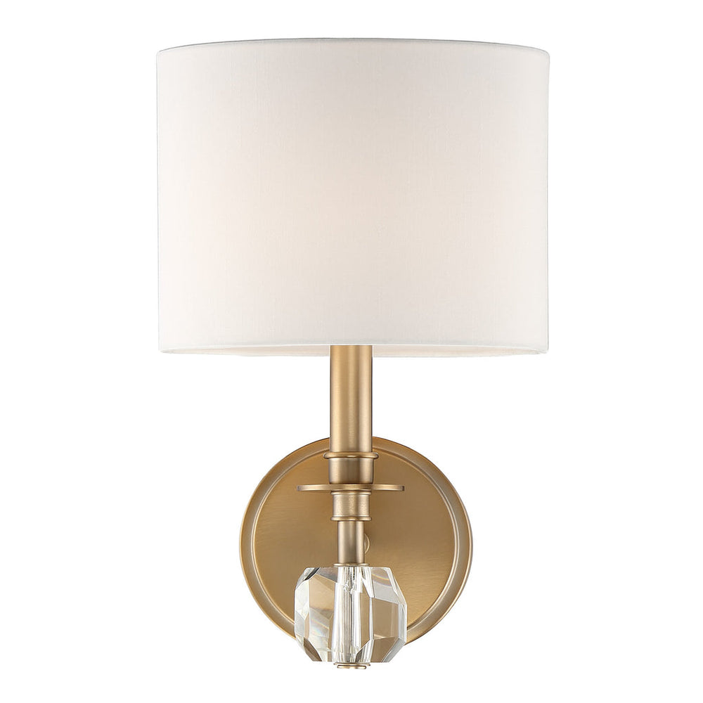 ##Antique Hardware## Chimes 1 Light Aged Brass Sconce