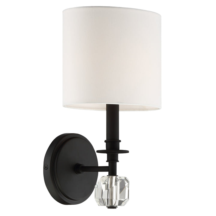 ##Antique Hardware## Chimes 1 Light Black Forged Sconce