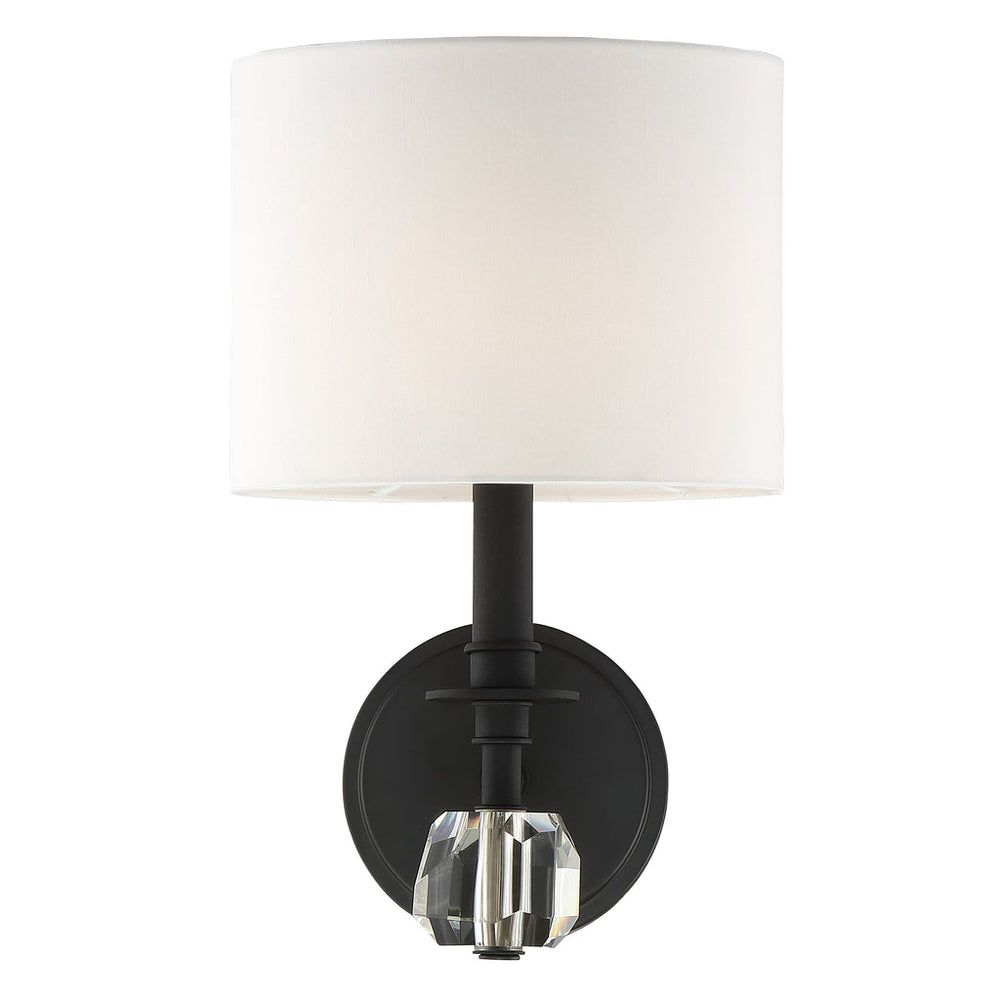 ##Antique Hardware## Chimes 1 Light Black Forged Sconce