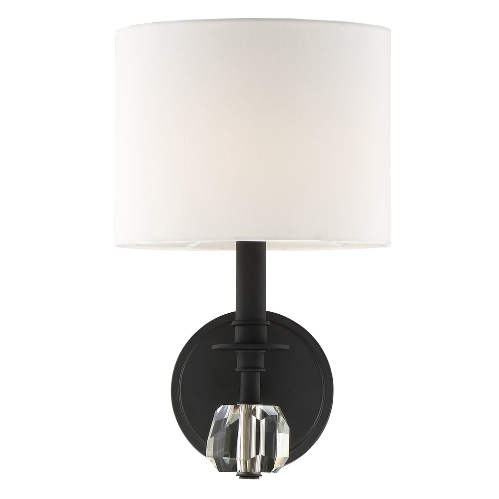 ##Antique Hardware## Chimes 1 Light Black Forged Sconce