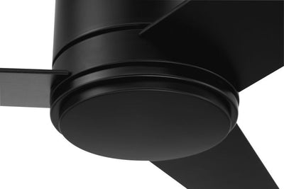 ##Antique Hardware## 52" Cole in Flat Black  w/ Flat Black/Greywood Blades
