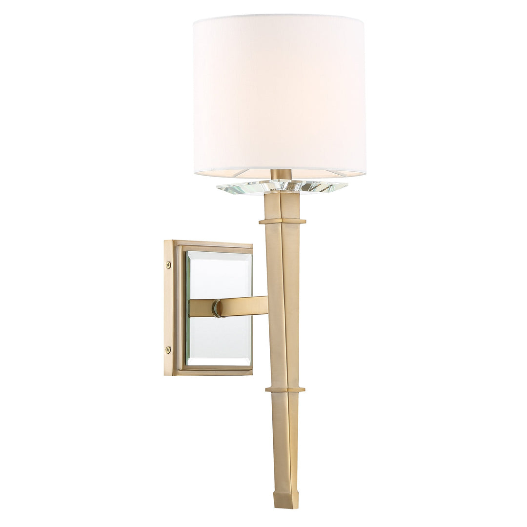 ##Antique Hardware## Clifton 1 Light Aged Brass Sconce