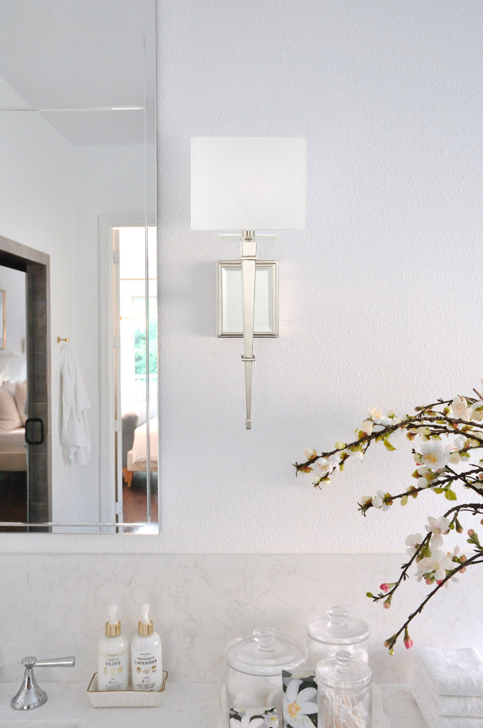##Antique Hardware## Clifton 1 Light Aged Brass Sconce