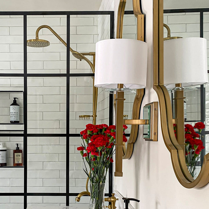 ##Antique Hardware## Clifton 1 Light Aged Brass Sconce