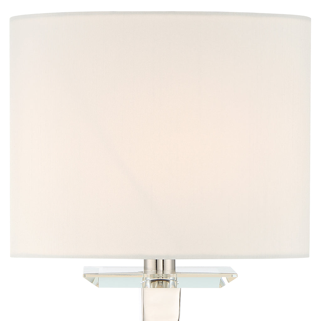##Antique Hardware## Clifton 1 Light Polished Nickel Sconce