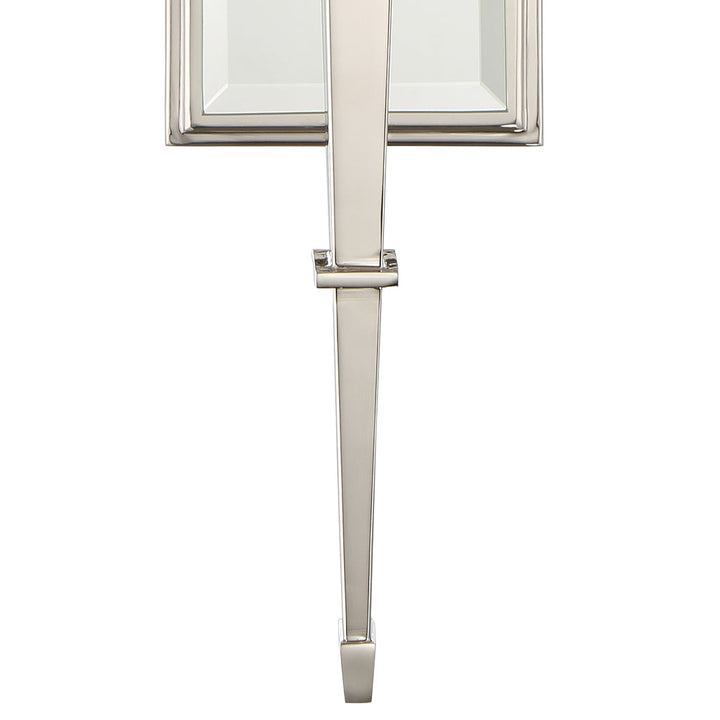 ##Antique Hardware## Clifton 1 Light Polished Nickel Sconce