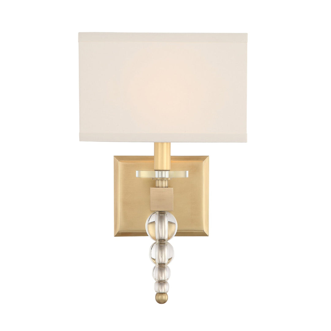 ##Antique Hardware## Clover 1 Light Aged Brass Sconce