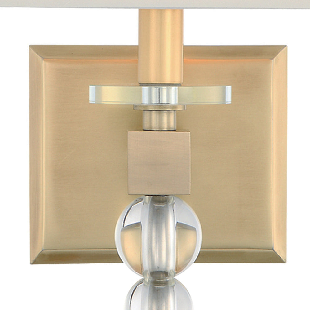 ##Antique Hardware## Clover 1 Light Aged Brass Sconce