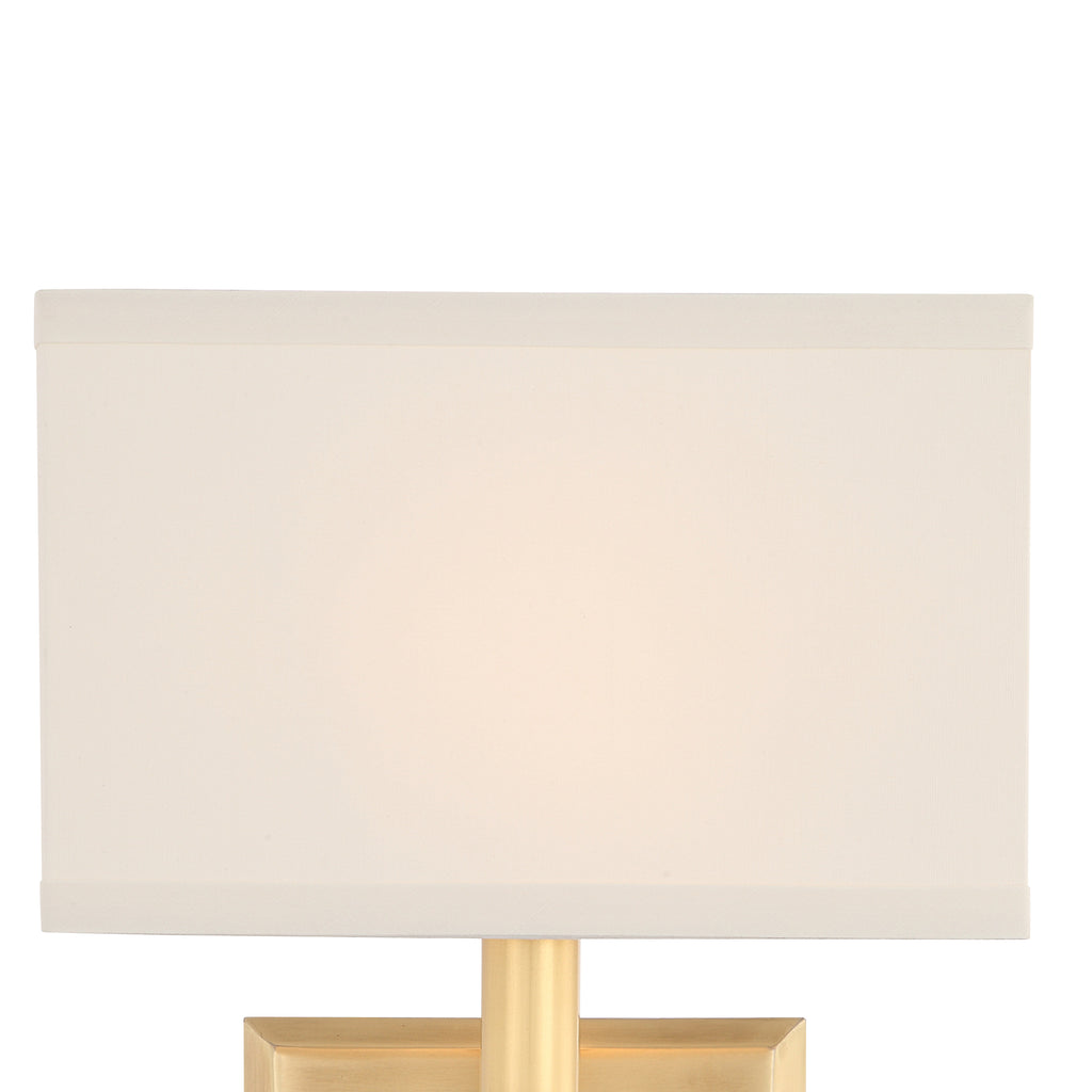 ##Antique Hardware## Clover 1 Light Aged Brass Sconce