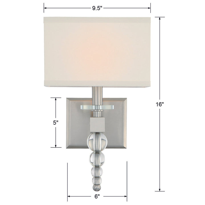 ##Antique Hardware## Clover 1 Light Aged Brass Sconce