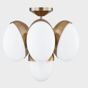 ##Antique Hardware## Cupertino Semi Flush