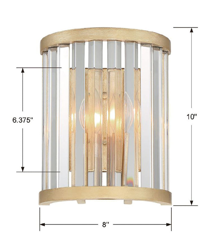 ##Antique Hardware## Darcy 2 Light Distressed Twilight Sconce
