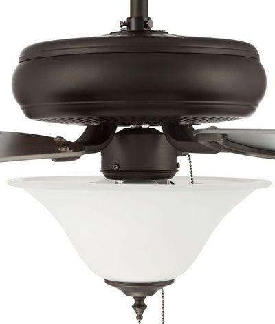 ##Antique Hardware## 52" Decorator's Choice 2 Light in Espresso w/ Walnut/Espresso Blades
