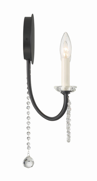 Antique Hardware Delilah 2 Light Matte Black Sconce Wall Sconce