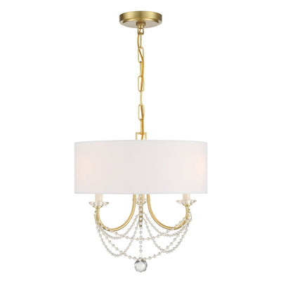 Antique Hardware Delilah 3 Light Aged Brass Mini Chandelier Chandelier