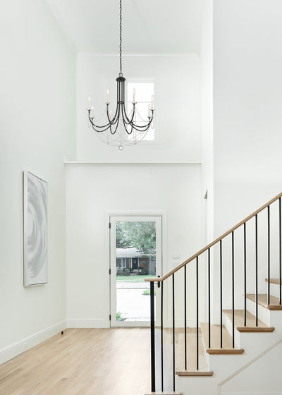 Antique Hardware Delilah 8 Light Matte Black Chandelier Chandelier