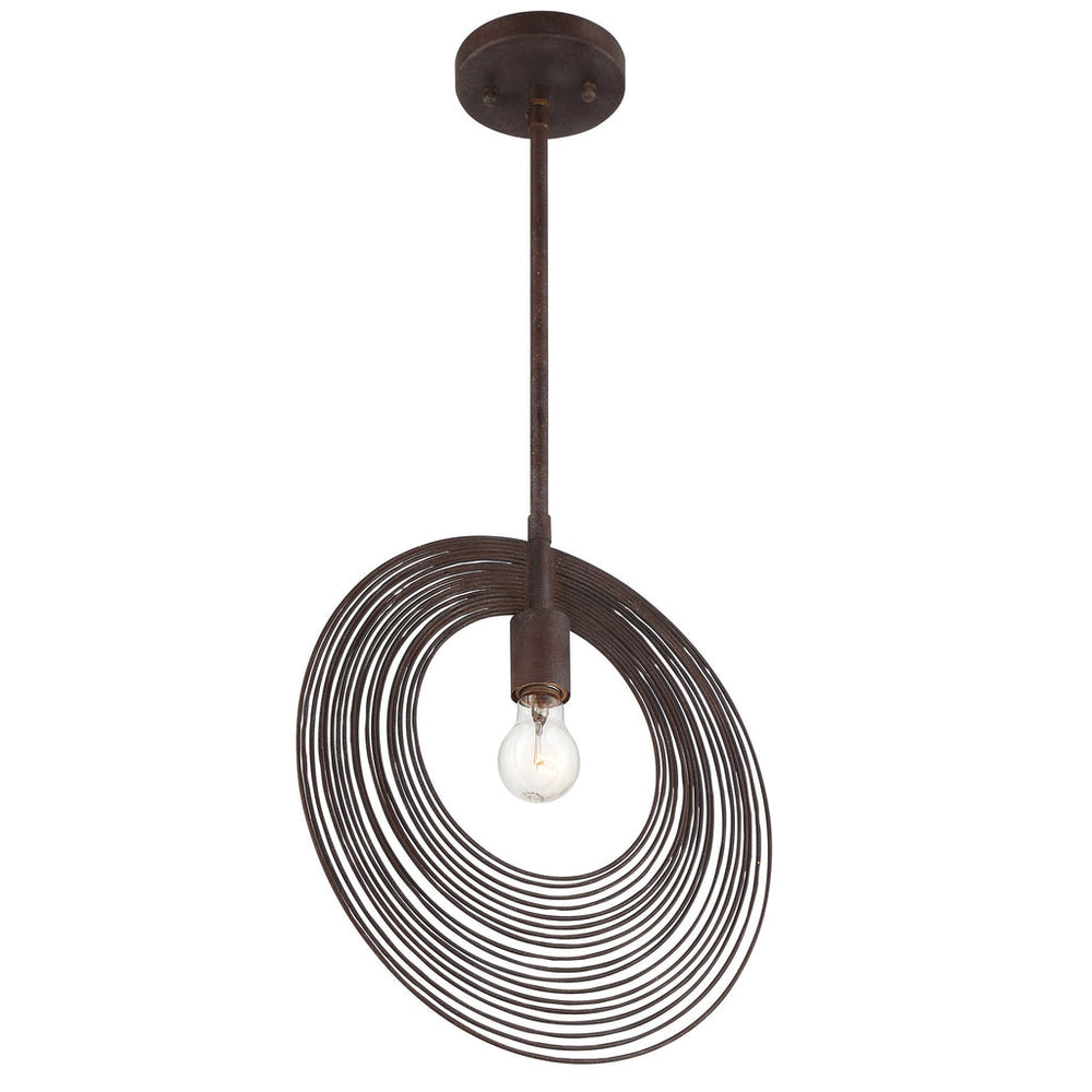 ##Antique Hardware## Doral 1 Light Forged Bronze Pendant