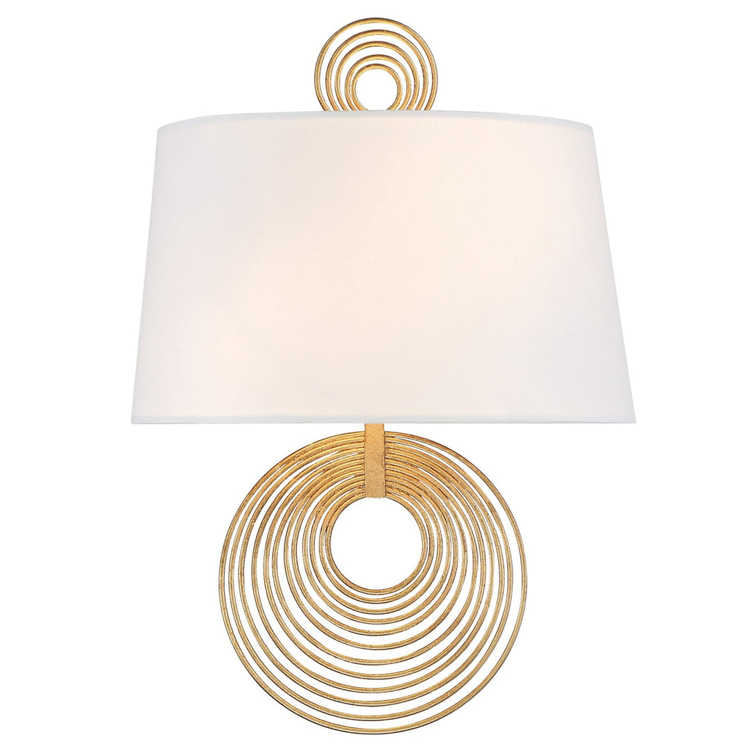 ##Antique Hardware## Doral 2 Light Renaissance Gold Sconce