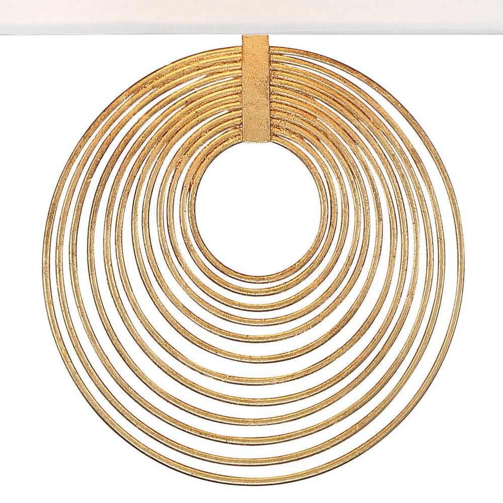 ##Antique Hardware## Doral 2 Light Renaissance Gold Sconce