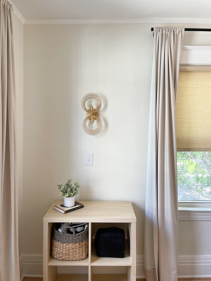 ##Antique Hardware## Doral 2 Light Renaissance Gold Sconce