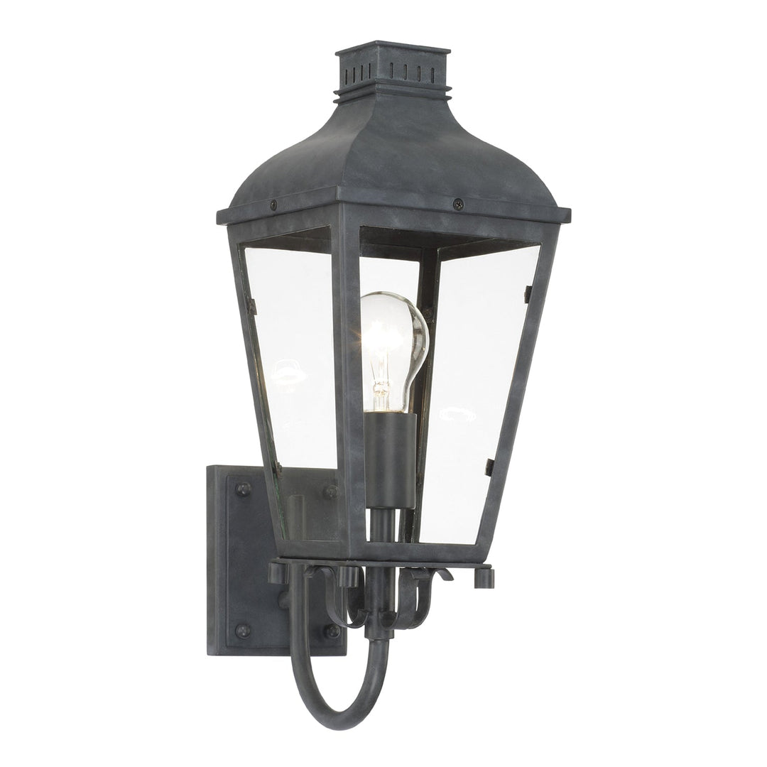 ##Antique Hardware## Dumont 1 Light Graphite Outdoor Sconce