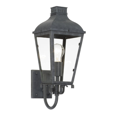 ##Antique Hardware## Dumont 1 Light Graphite Outdoor Sconce