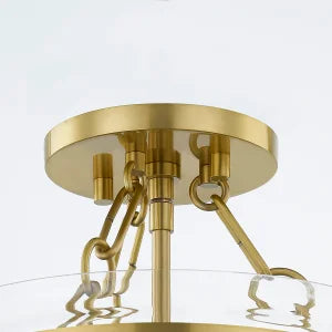 ##Antique Hardware## Dunbar Semi Flush