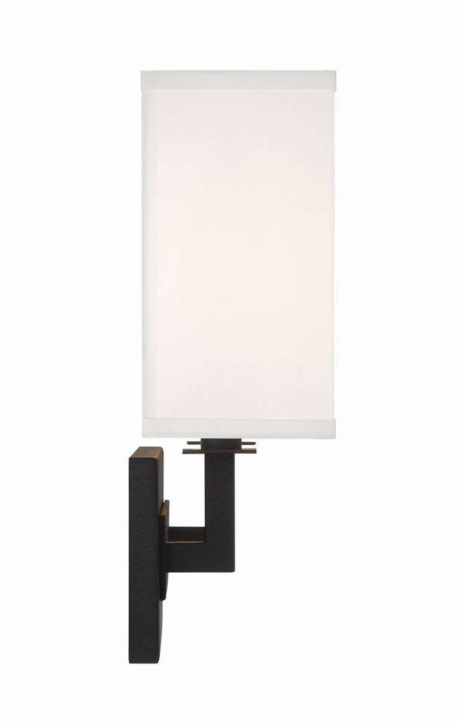##Antique Hardware## Durham 2 Light Black Forged Sconce