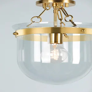 ##Antique Hardware## Dunbar Semi Flush