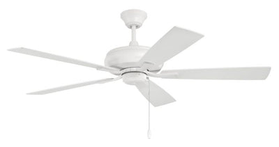 ##Antique Hardware## 52" Eos in White w/ White/Washed Oak Blades