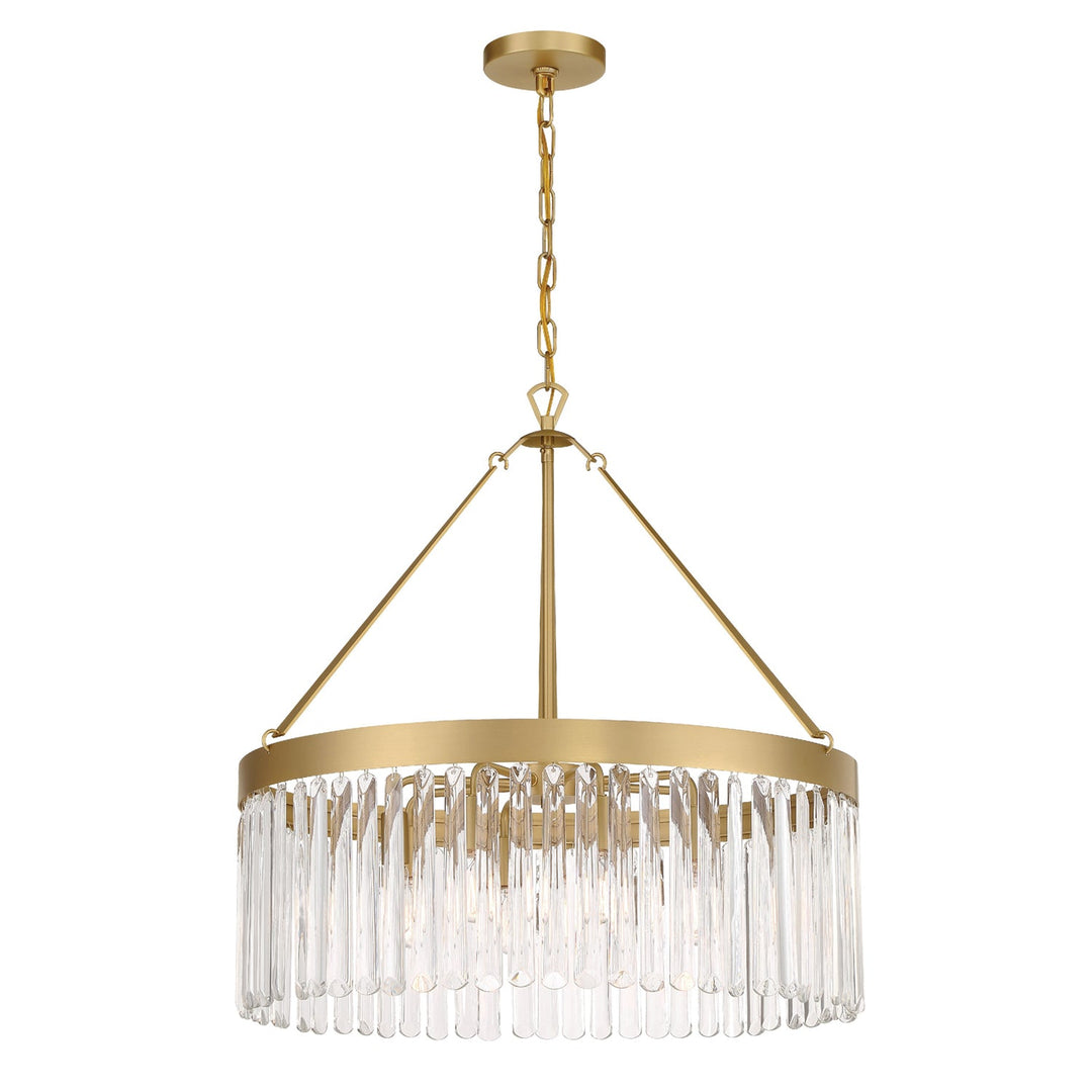 Antique Hardware Emory 8 Light Modern Gold Chandelier Chandelier
