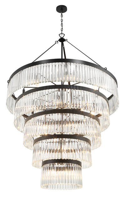 Antique Hardware Emory 30 Light Black Forged Chandelier Chandelier
