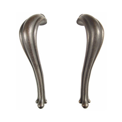 Antique Hardware 9 3/16 Inch Tuscany Bronze Art Noveau Pull Set FLUSH-PULL-POCKET DOOR