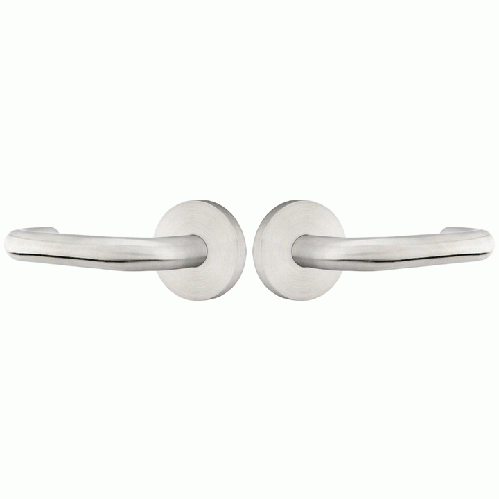 ##Antique Hardware## Stainless Steel Cologne Lever With Disk Rosette