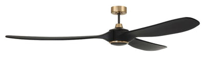 ##Antique Hardware## 72" Envy in Flat Black/Satin Brass w/ Flat Black Blades