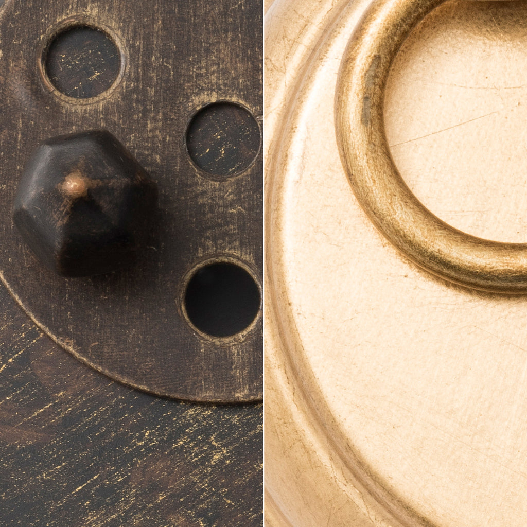 ##Antique Hardware## Luna 1 Light English Bronze + Antique Gold Sphere Mini Pendant