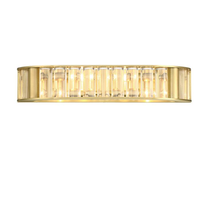 ##Antique Hardware## Libby Langdon Farris 4 Light Aged Brass Bathroom Vanity