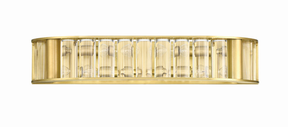 ##Antique Hardware## Libby Langdon Farris 4 Light Aged Brass Bathroom Vanity
