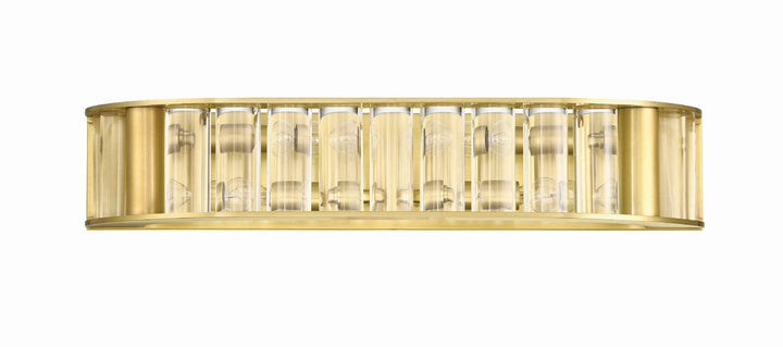 ##Antique Hardware## Libby Langdon Farris 4 Light Aged Brass Bathroom Vanity