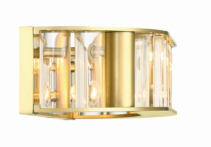 ##Antique Hardware## Libby Langdon Farris 4 Light Aged Brass Bathroom Vanity
